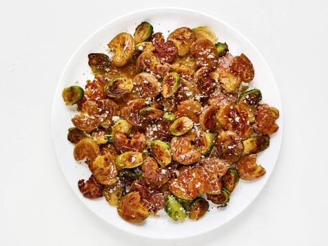 Smashed Potatoes and Brussels Sprouts
