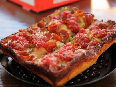 Honeypeno Pizza, as served at Izzy's Pizza Bus, located in Omaha, Nebraska - as seen on Food Network's Diners Drive-Ins and Dives, Season 38