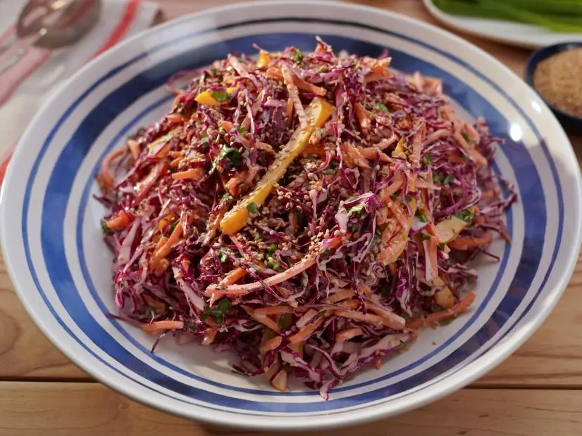 Beauty of Moll Yeh's Asian Coleslaw, as seen on Girl Meets Farm Season 13