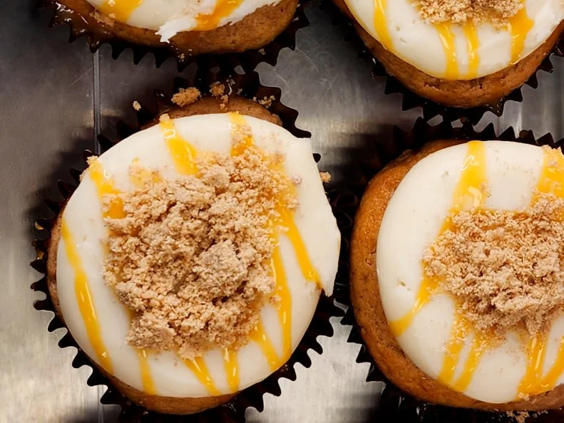 Apple Cobbler Cupcakes.