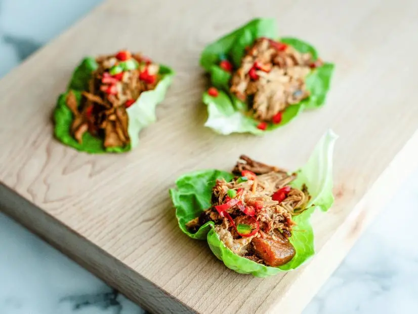 Close-up of Pineapple Pork Shoulder, as seen on The Pioneer Woman, Season 35.