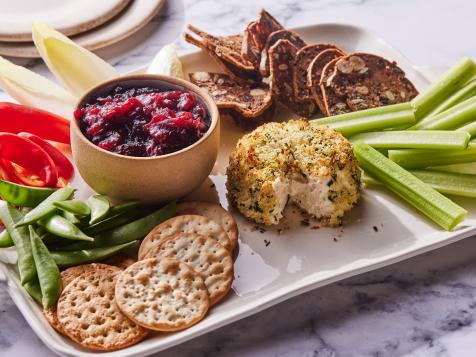 Crispy Baked Boursin with Tangy Cranberry Sauce