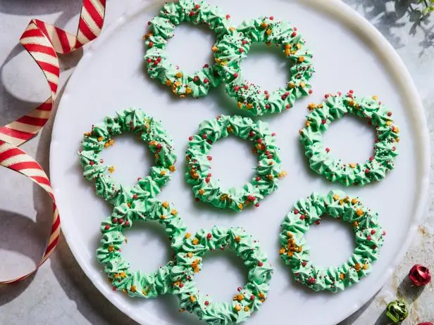 Meringue Wreath Cookies Recipe - Chef's Resource Recipes