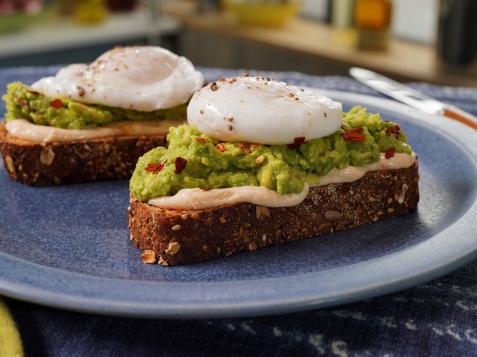 Avocado Toast with Perfect Poached Egg on Top
