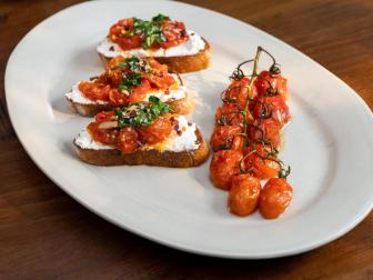 Host Franco Noriega's Tomato Bruschetta dish, as seen on Hot Dish with Franco, Season 1. 
