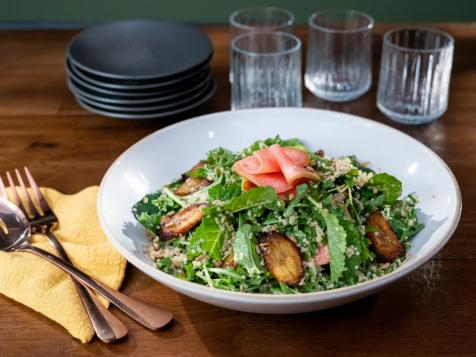 Quinoa Salad with Fried Plantains and Jalapeño Vinaigrette