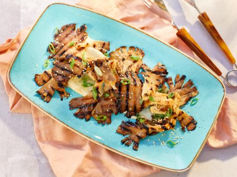 Grilled Soy Maple Mushrooms