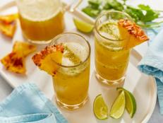 Enjoy this bright and tropical spritz mocktail.