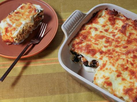 Butternut Squash and Kale Lasagna Spirals