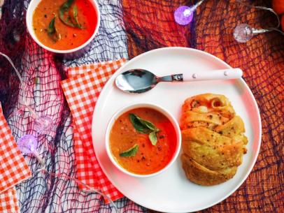 Kardea Brown's Pepperoni Stromboli Mummies and Sheet Pan Tomato Soup.