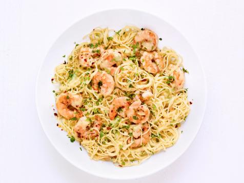 Angel Hair Pasta With Garlic Shrimp