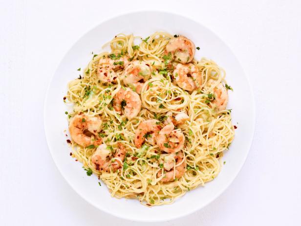 Angel Hair Pasta With Garlic Shrimp Recipe, Food Network Kitchen