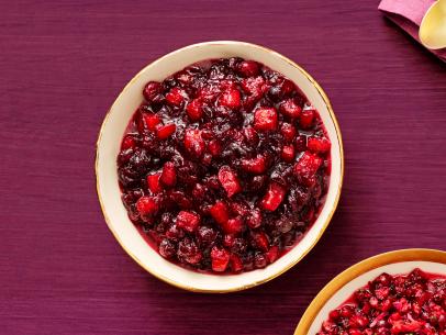 Pineapple-Ginger Cranberry Sauce; spicy Cranberry relish; Jellied Cranberry-Pomegranate Sauce.