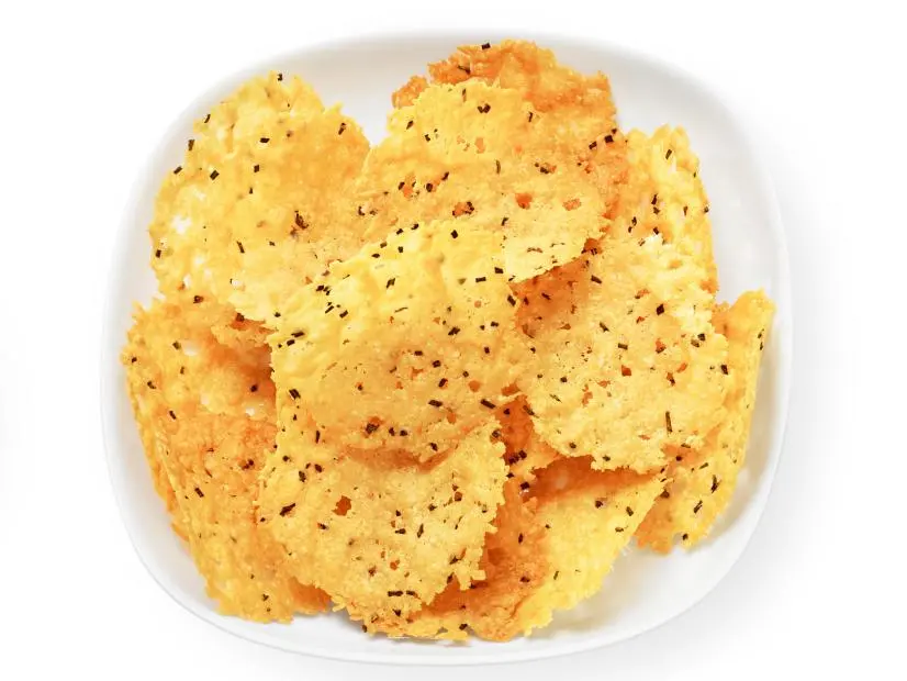 Pecorino with Honey, Rosemary-Lemon Parmesan Crisps and Mozzarella Cherry Peppers.