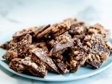 This sweet treat is simple to make and uses only 3 ingredients, or 4 if you include salt, but you could add as many different toppings as you please. Make sure you buy extra crisp chocolate chip cookies, as you&rsquo;ll want to snap the bark into shards before serving.