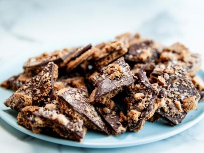 Close-up of Crispy Cookie Bark , as seen on The Pioneer Woman, 35.