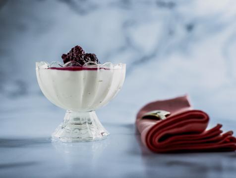 Whipped Cottage Cheese with Roasted Berries
