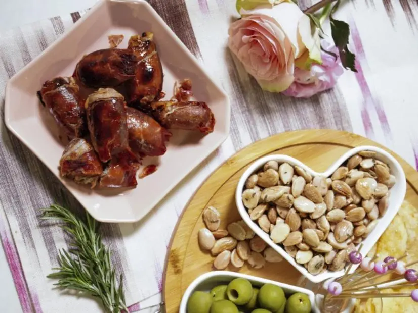 Katie Lee Biegel's Blue Cheese Stuffed Dates Beauty, as seen on The Kitchen, Season 36.