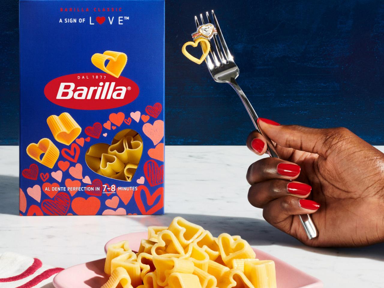 La Fabbrica Della Pasta Heart Shape, Cuori Tricolor Pasta, #488