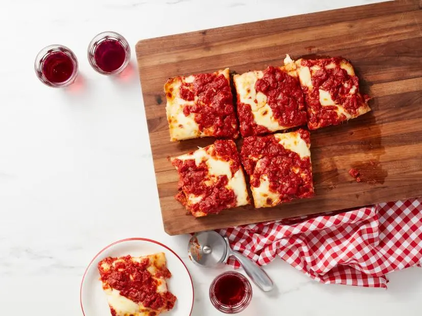 Jeff Mauro’s DETROIT-STYLE PEPPERONI PIZZA.