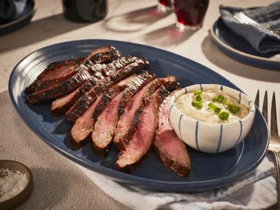 Mary Bergs Grilled Flank Steak, as seen on Mary Makes It Easy S3