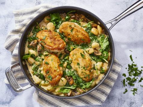 Chicken, Gnocchi and Mushroom Skillet