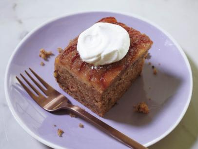 Sunny Anderson's Sunny's Upside Down Plum Spice Cake Beauty, as seen on The Kitchen, Season 36.