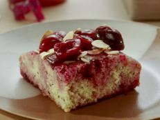 This is Molly&rsquo;s version of an Egyptian semolina cake that&rsquo;s traditionally soaked in simple syrup, but instead she uses cherry compote to showcase one of the Midwest&rsquo;s finest fruits, cherries! It&rsquo;s the perfect nutty snack cake that stays moist for days and the color is beautiful!