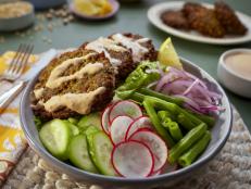 Falafel is one of Molly&rsquo;s most favorite foods in the world, and when she had a delicious squash falafel on her book tour, she knew she had to recreate it. She thinks chipotle and squash pair very well together, and since ranch flows like water in the Midwest, it was a no brainer to bring it all together in this dish.