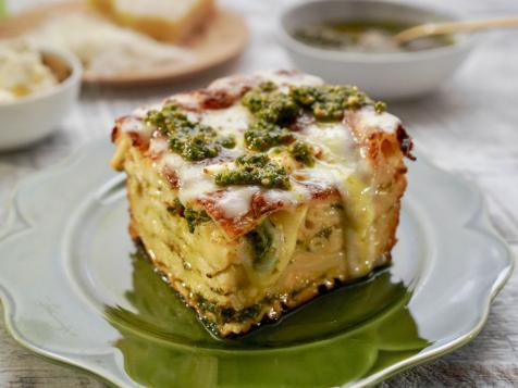 Zucchini Feta Pesto Lasagna