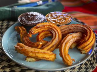 Jose Garces’ Churros with Dipping Sauces, as seen on Guy's Ranch Kitchen.