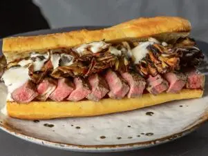 Jose Garces’ Philly Cheesesteak, as seen on Guy's Ranch Kitchen.