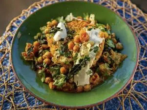 Stephanie Izard’s Chicken Tacu Tacu, as seen on Guy's Ranch Kitchen.