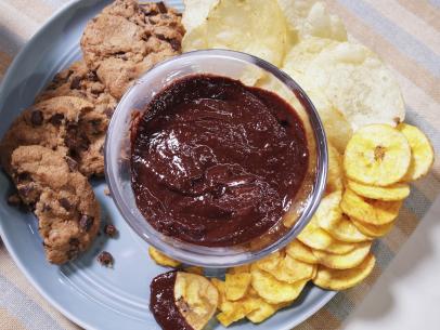 Sunny Anderson's Sunny's Warm Chocolate and Raspberry Dip Beauty, as seen on The Kitchen, Season 36.