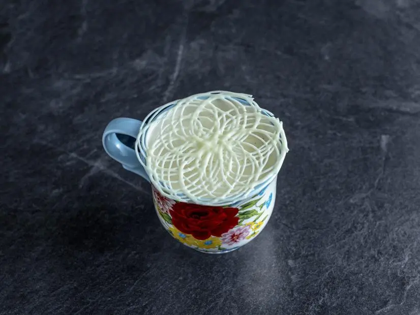 Close-up of White Chocolate Hot Chocolate