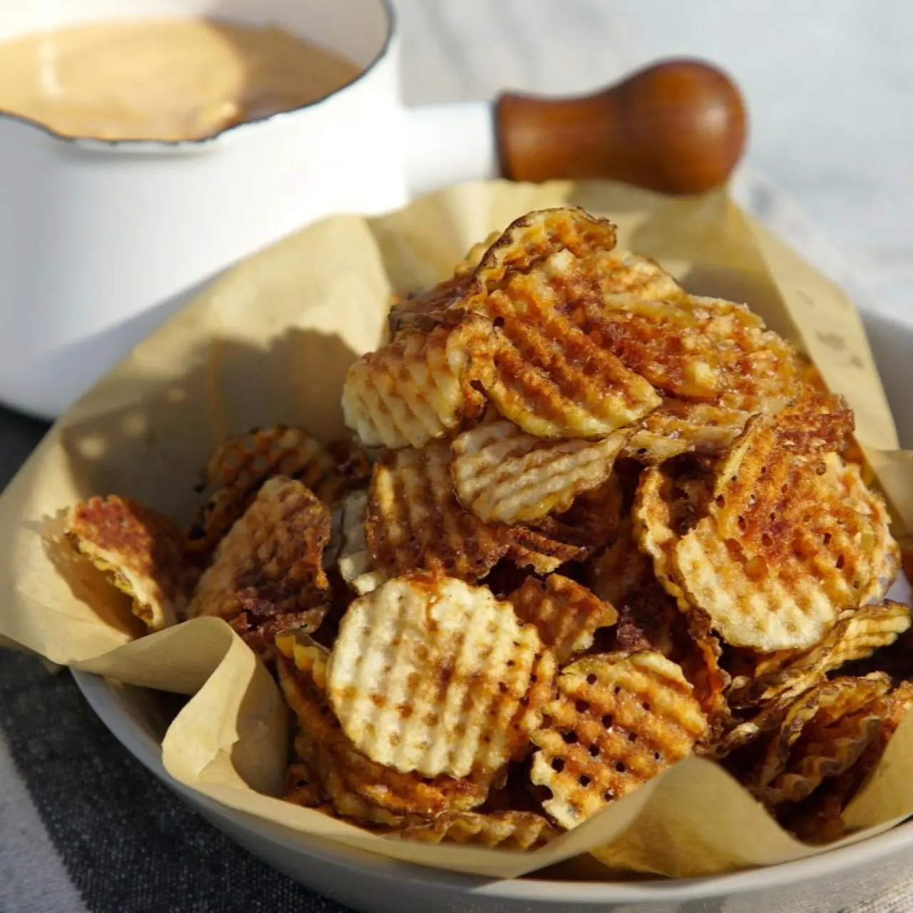 Waffle Fries with Cleveland Beer Cheese Sauce Recipe | Michael