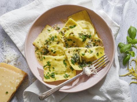 Homemade Cheese Ravioli with Garlic Butter