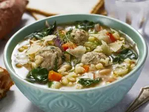 Mary Berg's italian wedding soup, as seen on Mary Makes it Easy S3