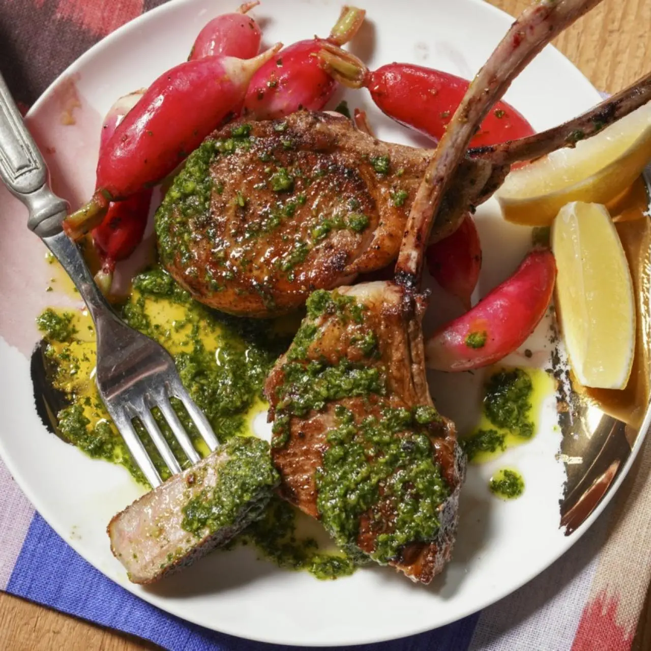 Green egg lamb chops best sale