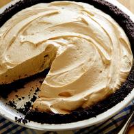 Ree Drummond's Chocolate Peanut Butter Pie from Replacements, as seen on The Pioneer Woman, Season 3.