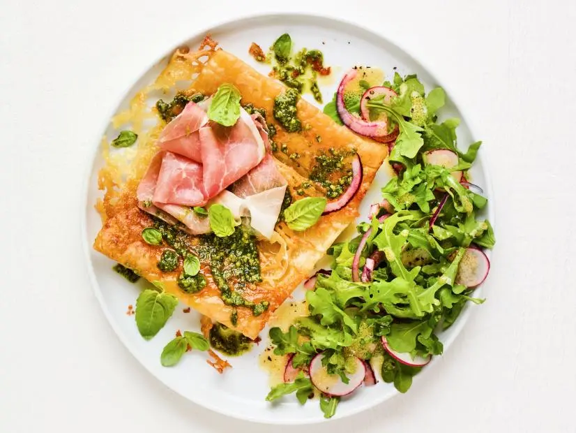 Brie-Pesto Puff Pastry Tarts.