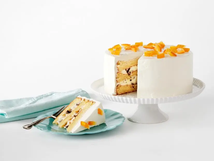 Olive Oil Cake with Ricotta and Marmalade.