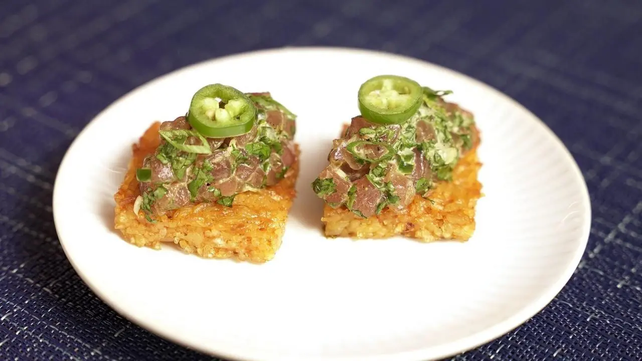 Crispy Rice with Jalapeño Tuna