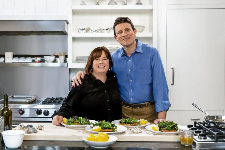 Ina Garten, David Remnick and Parmesan Chicken with Lemon Vinaigrette