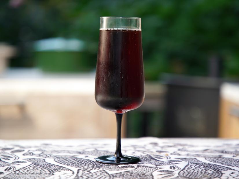Black Velvet Cocktail, as seen on Food Network's Symon's Dinners Cooking Out, Season 5.
