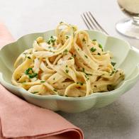 Food Network Kitchen’s Creamy White Bean Alfredo as seen on Food Network.