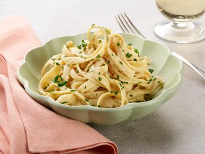 Food Network Kitchen’s Creamy White Bean Alfredo as seen on Food Network.