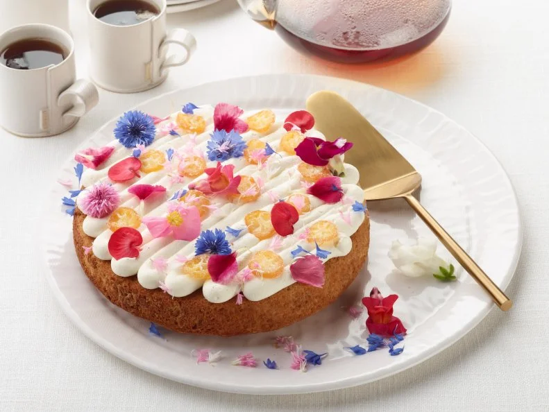 Food Network Kitchen’s Earl Grey Citrus Tea Cake as seen on Food Network.