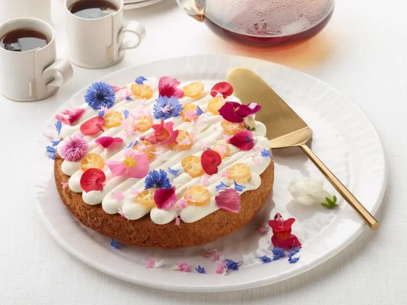 Food Network Kitchen’s Earl Grey Citrus Tea Cake as seen on Food Network.