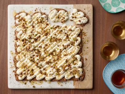 Food Network Kitchen’s Pull-Apart Whipped Ricotta Crackers as seen on Food Network.